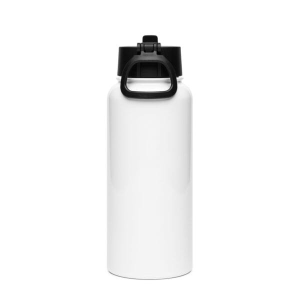 Stainless steel water bottle with a straw lid - Image 2