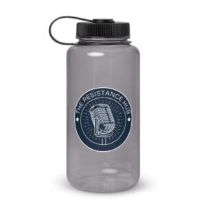 Wide mouth plastic water bottle