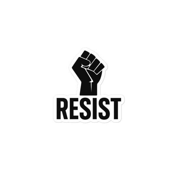 RESIST Sticker – Die-Cut Raised Fist Protest Decal - Image 2