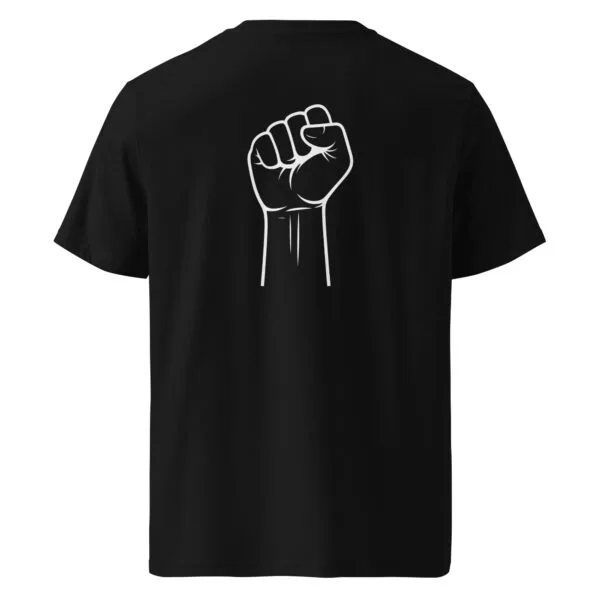 Unisex organic ribbed neck t-shirt - Image 2
