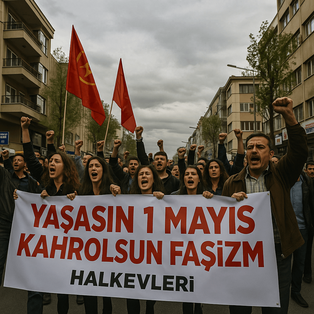 Turkish protesters using flash mobilization tactics in Istanbul side streets during 2025 demonstrations