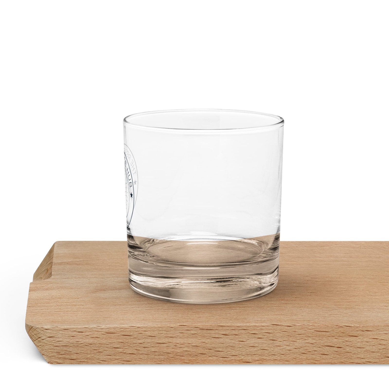 The Resistance Hub Glass – Lowball Tumbler with Logo - Image 4